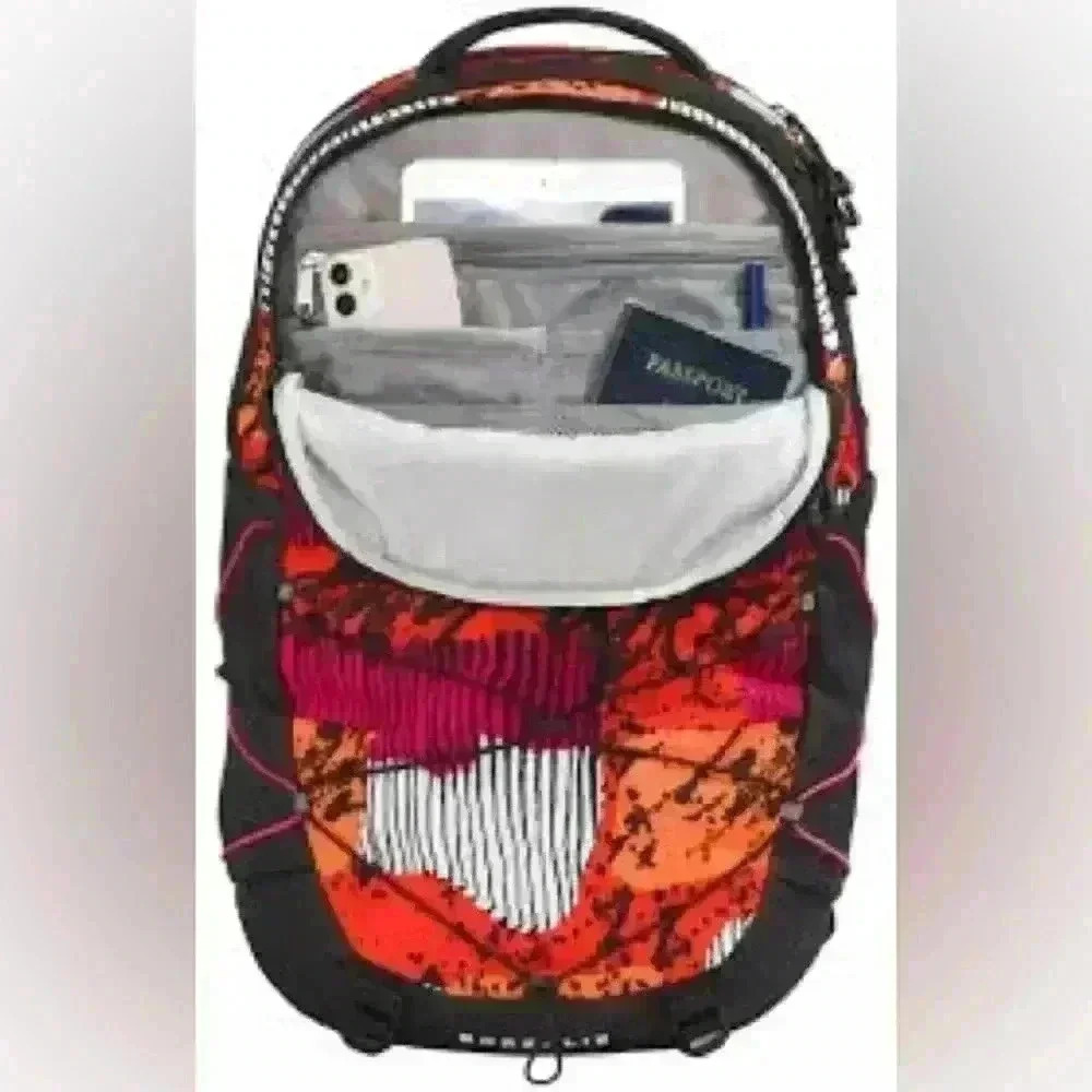 THE NORTH FACE Borealis Backpack Fiery Red Abstract Yosemite Large NWOT